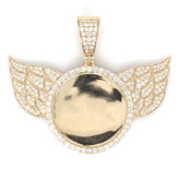 2.00 CT. Diamond Winged Memory Pendant in 10K Gold - White Carat Diamonds